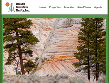 Tablet Screenshot of bouldermountainrealty.com